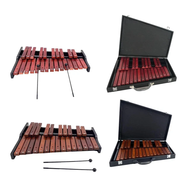 Xylophone En Bois De Rose 8 Tons 24,2 X 16,5 Cm - Instrument De Percussion Pour Débutant, Son Clair Et Riche