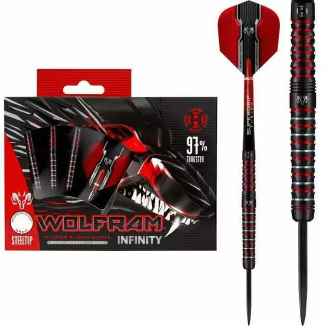 Harrows Wolfram Infinity Darts Set 21g - 26g grammes 97% Tungstène