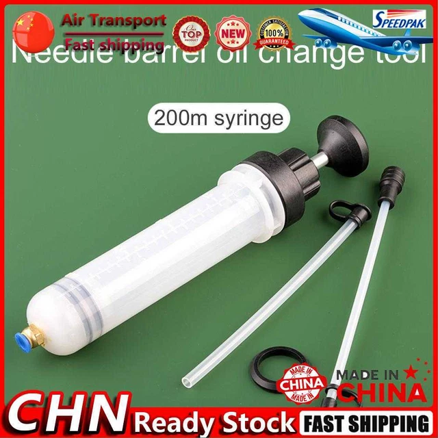 200cc Manual Pumping Car Oil Fluid Extractor Filling Syringe Bottle for ATV Boat