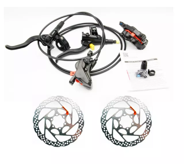 Shimano BL-MT4100 BR-MT420 MTB eBike Freno a disco idraulico a 4 pistoncini J-Kit 2