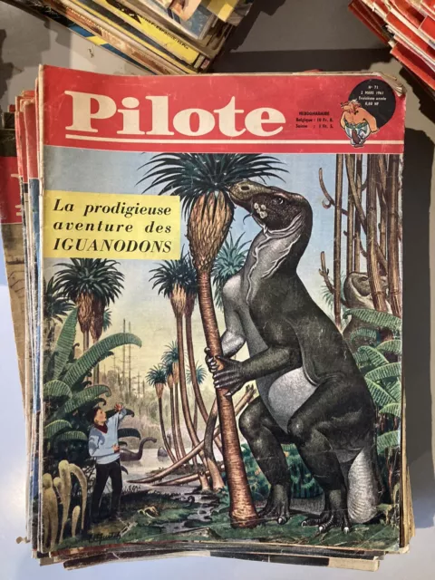 Lot de Revues Magazines Pilote numéro 71 à 99 1961