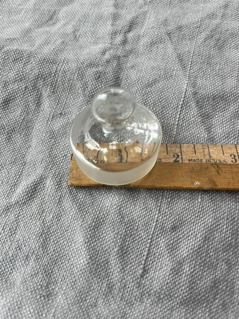 Tapered Ground Glass Antique Candy Jar Lid /Apothecary LID ONLY 40 over 12 Tapered Ground Glass Antique Candy Jar Lid /Apothecary LID ONLY 40 over 12