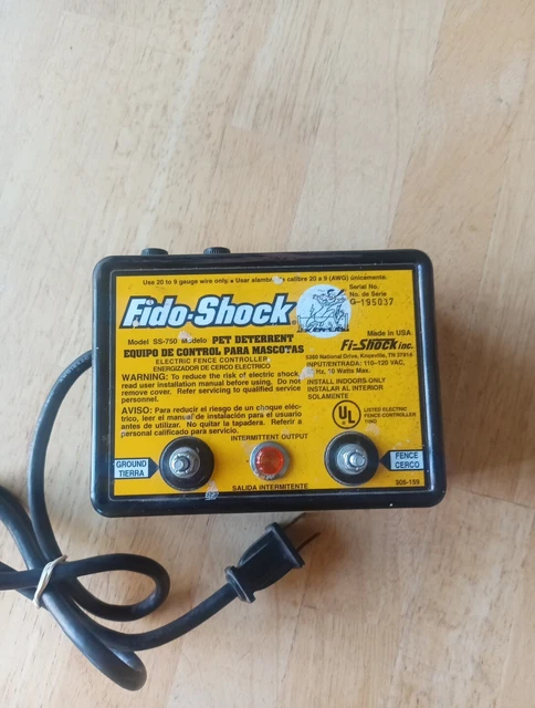 FIDO SHOCK PET DETERRENT Electric Fence Controller Model SS 750 25.00 PicClick