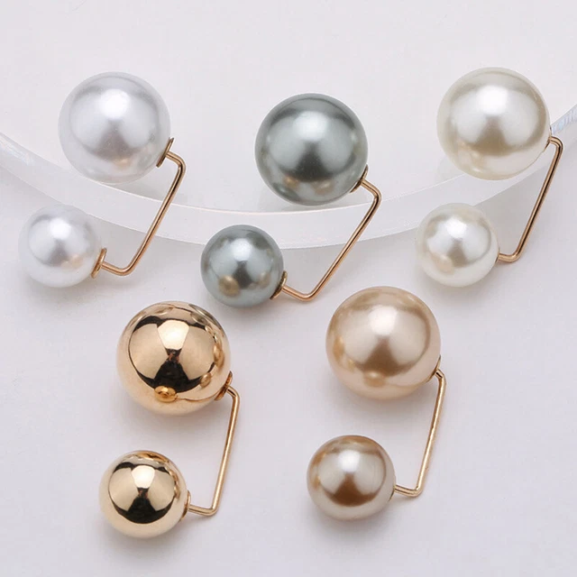 3 PIEZAS -Traje Mujer Moda - Ajuste en la cintura Doble Perla Broche Metal -ReversDB