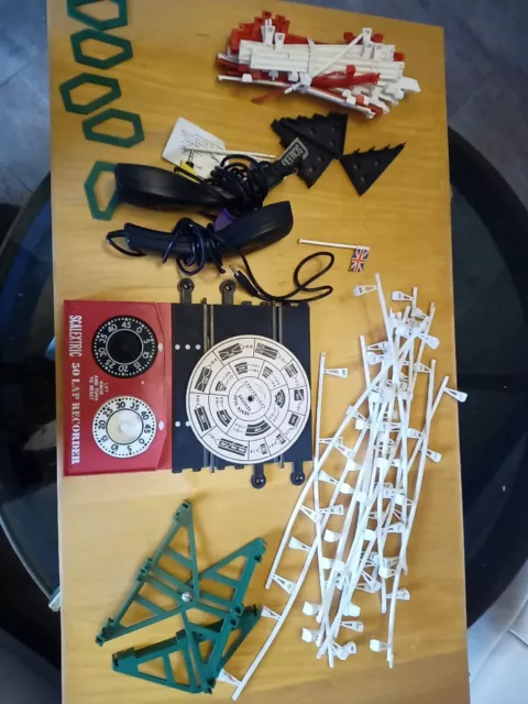 Scalextric Lap Counter Armco Fence Controllers And Other Parts See Photos