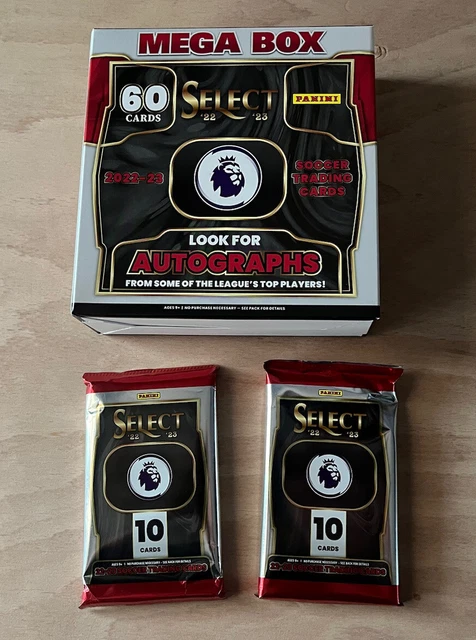 2x Confezioni Sigillate - 20 Carte Panini 22-23 Seleziona Premier League EPL da Mega Box