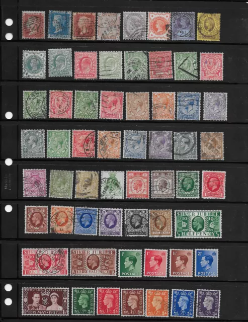 Great Britain Stamps Collection SCV $212