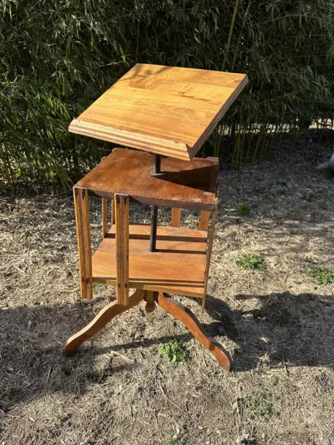 1880s Marsh Maple Mission Revolving Bookcase Country Mission Office Library