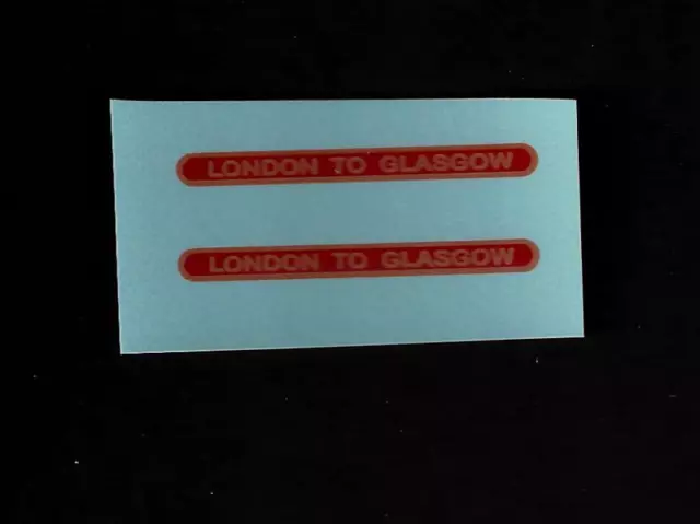 MATCHBOX TRANSFERS/DECALS - 21a/21b COACH