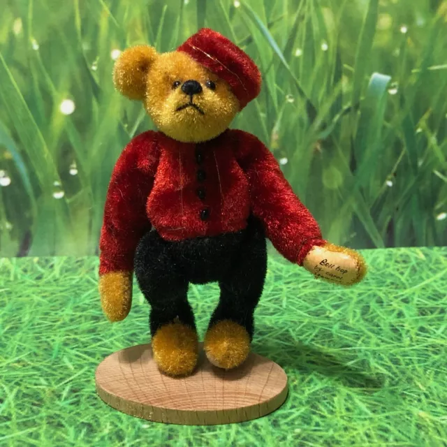 Little Gem Chu Ming Wu "Bell Hop" Miniature Jointed Bear by Carol Stewart