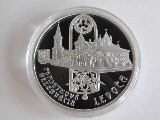 Slowakei 2017 20 Euro Silber Münze Coin Pp Proof - Levoca + Hauptaltar St. Jakob 2