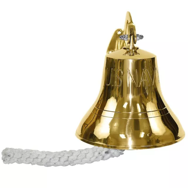 7" Nos. Azul Marino Latón Campana~Enviar Campana~Réplica Campana ~ Cena Náutico