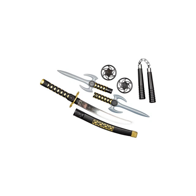 6pc Ninja Arma Set Bambini Giocattolo Costume Arti Marziali Spade Nunc
