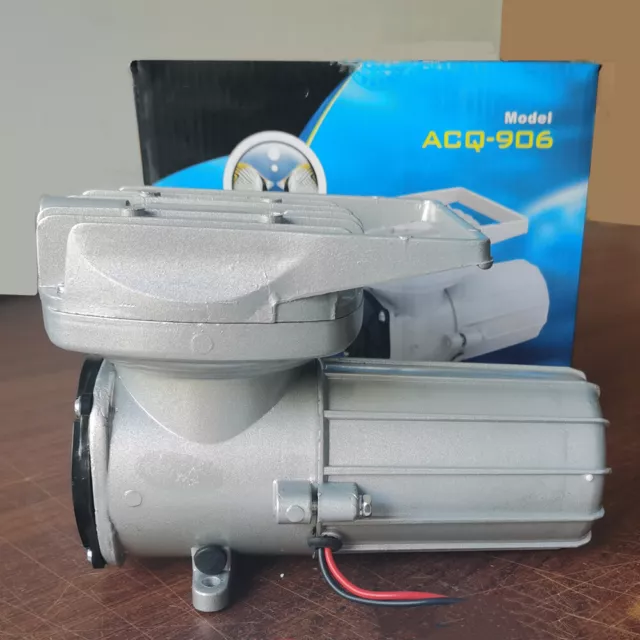 Aquarium Aerator Compressor 60W 120LPM Fish Tank DC12V Pond Air Pump