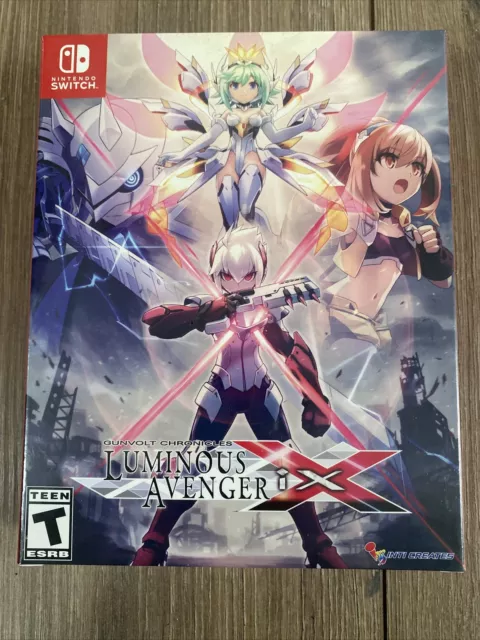GUNVOLT LUMINOUS AVENGER IX Collectors Edition - Nintendo Switch - LRG - SEALED 
