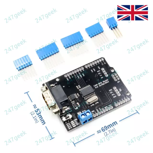 🇬🇧 EF02037 Arduino CAN BUS Shield / MCP2515 8MHz Module / MCP2515 16MHz Module