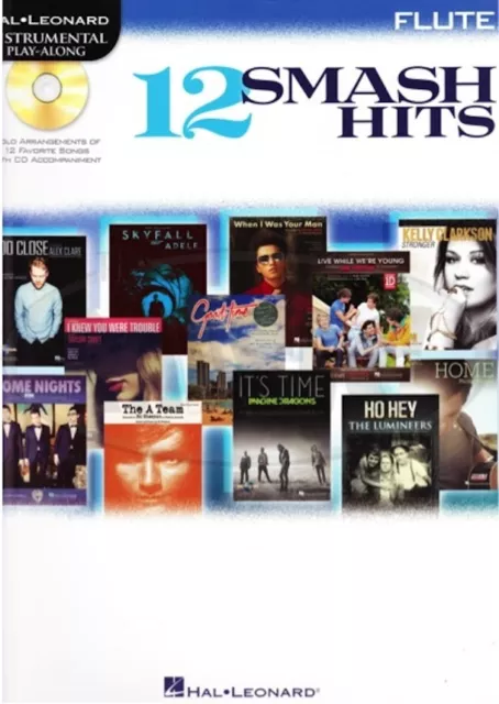 New Hal Leonard: 12 Smash Hits for Flute Music Book & CD