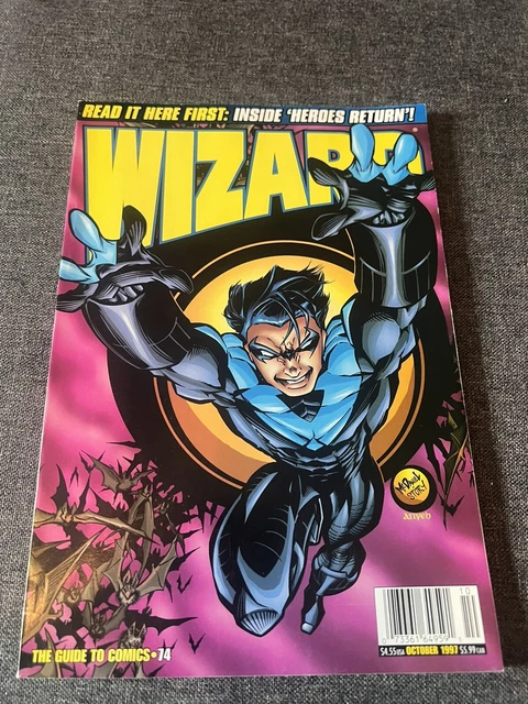 Wizard Comics Magazine Vol 1 No 74 Oct 1997 Nightwing Mike Diana Chicago Con