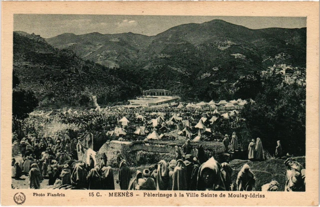 CPA AK MAROC Mekes - Pelerinage a la Ville Sainte de MOULAY-IDRISS (93129)