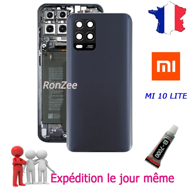 Cache Batterie Arrière Pour Xiaomi Mi 10 (5G) - Noir, Neuf, Compatible !