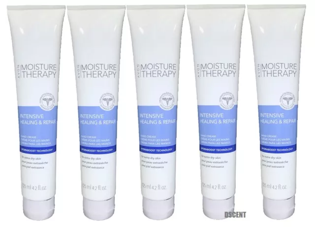 Avon Moisture Therapy Intensive Healing & Repair Hand Cream 4.2 oz Pack of 5