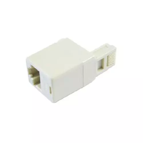 GE701 Teléfono Plug macho a RJ11 Socket adaptador femenino