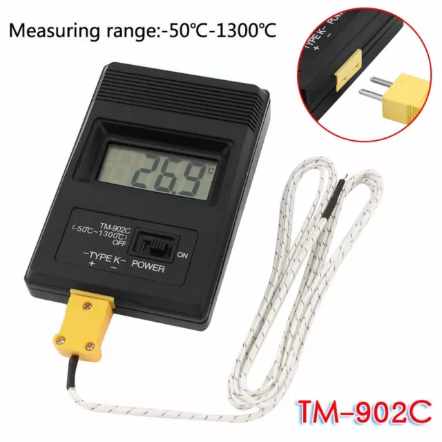 TM-902C Digital LCD Thermocouple Type K Sonde Thermomètre Numérique Température