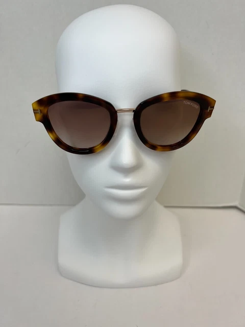 TOM FORD MIA-02 TF574 52G Dark Havana Brown / Gold Gradient  display picture 1