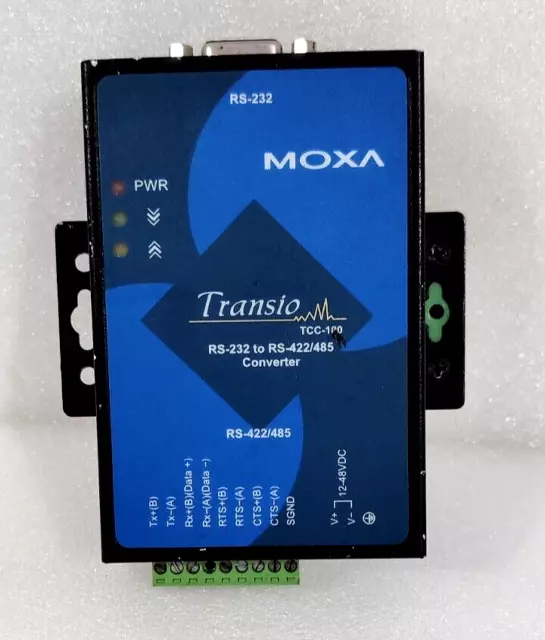 Moxa Transio TCC-100 RS-232 Pour RS-422/485 Convertisseur Révisée 2.0