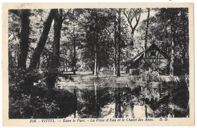 VITTEL 88 Chalet des Anes dans le Parc CPSM écrite à Mr Peragallo de Douai 1937