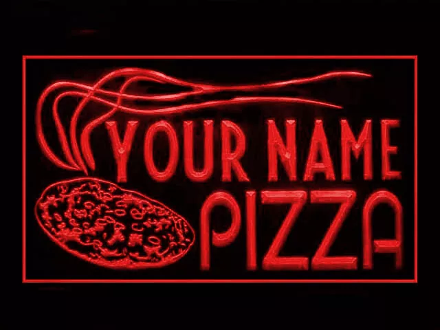 270041 Pizza Shop Personalized Your Text Display LED Light Neon Sign