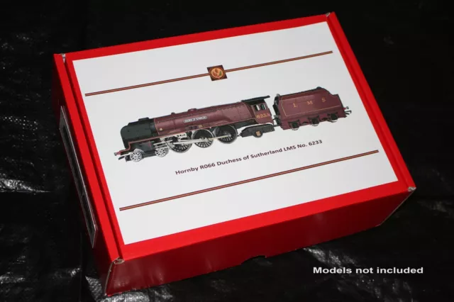 Aufbewahrungsbox für Hornby R066 LMS Herzogin von Sutherland 00 Spurweite und Reisebusse. 2