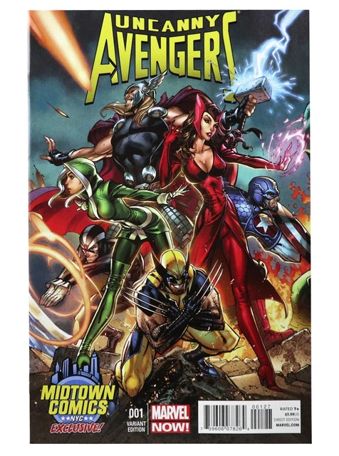Uncanny Avengers #1 Midtown Comics NYC Exclusive Variant Campbell Marvel 2012