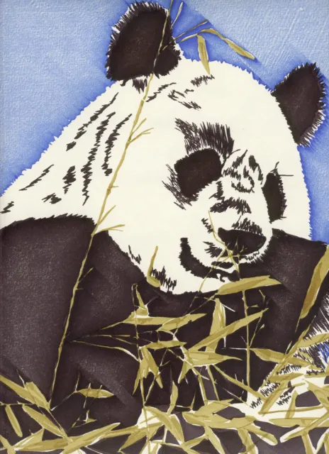 "The Panda" Early Computer Art NFT By RLewisStudio