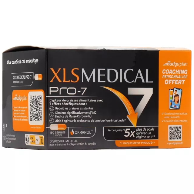 XLS MEDICAL Pro 7 180 GÉLULES + coaching offert Neuf Neuf Neuf