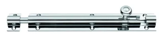 Polished Chrome Barrell Bolt 200mm x 38mm by Carlisle Brass BB3808CP
