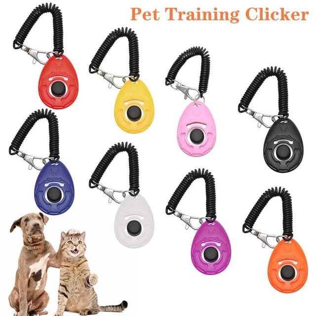 Herramienta de ayuda de entrenador ajustable entrenamiento de mascotas clicker perro clicker juguetes repelente de perros