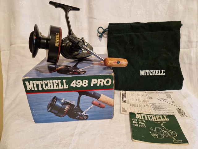 moulinet mitchell 498+ Bobine Casting Pour des Lancers Loin- Très Bon Etat