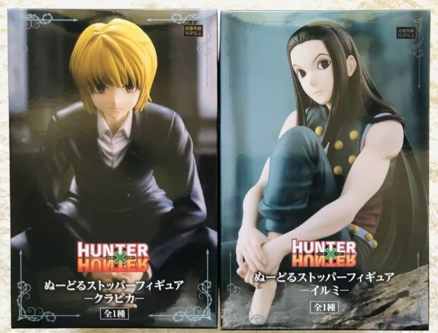 Hunte x Hunter KURAPIKA & ILLUMI set of 2 Noodle Stopper Figure FuRyu New Auth.