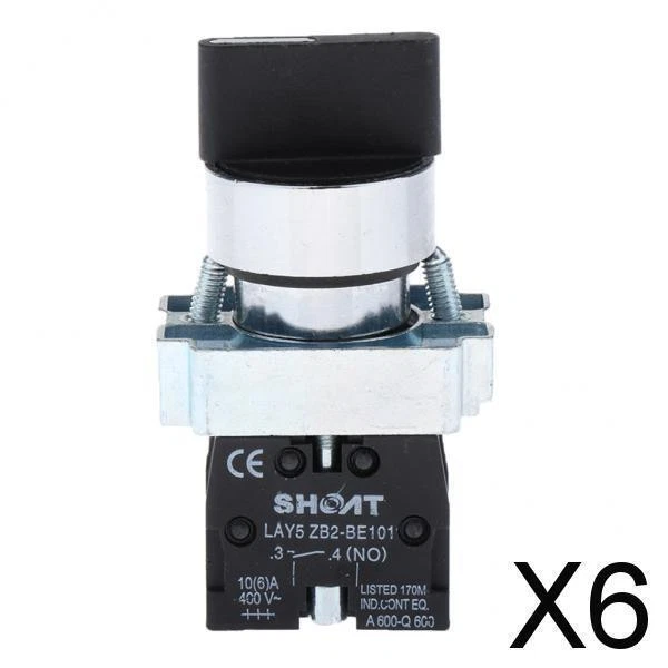 Sélecteur Rotatif 3 Positions LA38-20X3 2NO Maintenu - Commutateur Électrique 220/380V