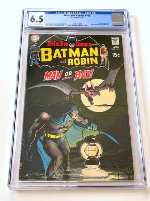 DETECTIVE COMICS #402 CGC 6.5 (1970) Classic Neal Adams Cover Batman
