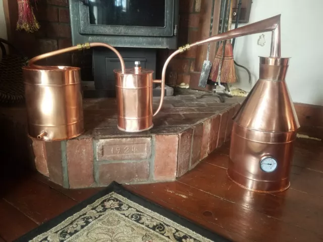 3 Gallo Copper Moonshine Still Condensing Can Thump Keg Complete by Walnutcreek