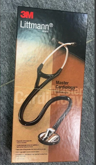 Littmann Master Cardiology Stethoscope 3M 2161 Chestpiece Black Edition NEW