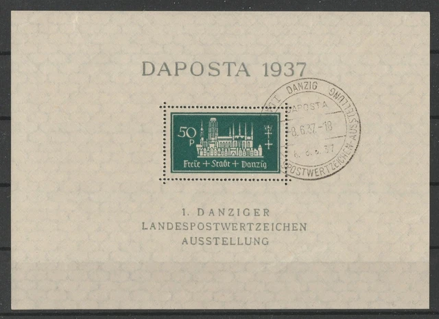 Danzig  Block  1  gestempelt