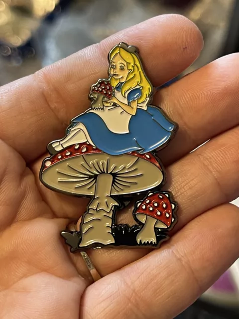 Alice in Wonderland  Alice on Mushroom Pin