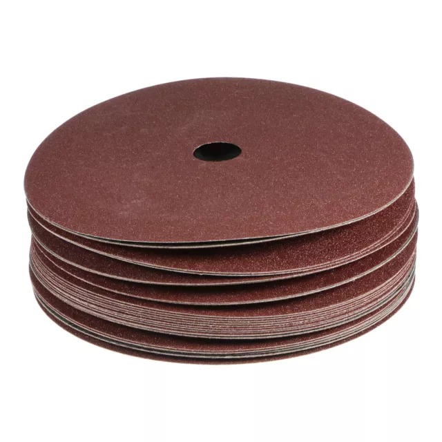 25pcs 100 Grit Aluminum Oxide Resin Fiber Discs 7"x7/8" Abrasive Discs