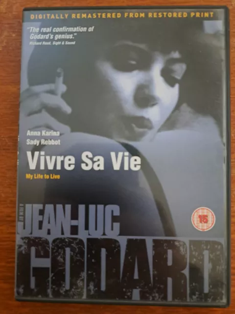 Vivre Sa Vie (1962) Godard Masterpiece (With Subtitles) Dvd Region 2