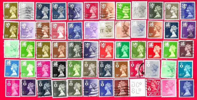 GREAT BRITAN & REGIONAL Stamps Queens & Kings Heads Used & Some Mint 3