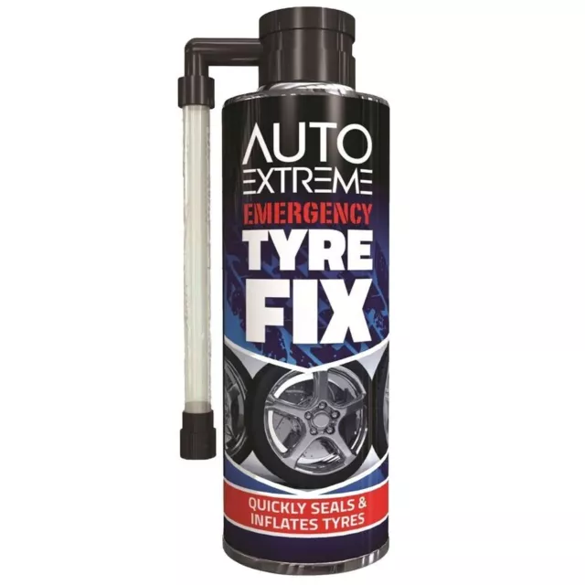 1-2x Emergency Car Flat Tyre Fix Puncture Repair Foam Sealant Inflator Can 300ml