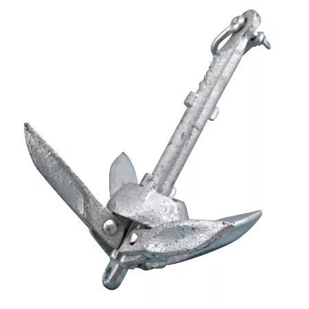 Galvanized Cast Iron Folding Grapnel Anchor 5 Lb